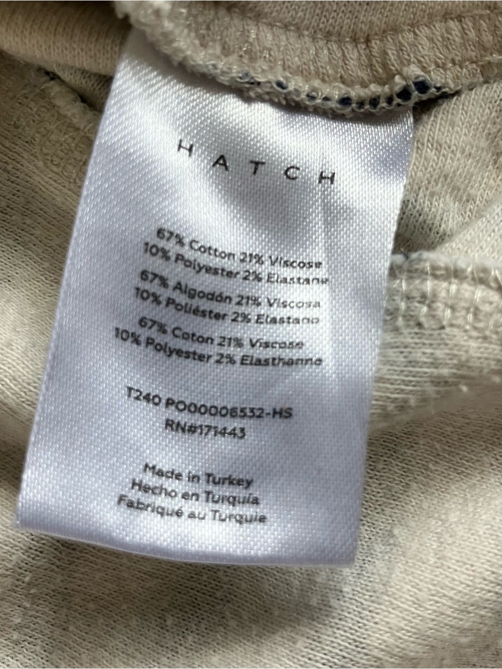 Hatch Navy Ivory Striped Dakota Nursing Maternity Sweatshirt Sz 3 Large - Picture 5 of 11
